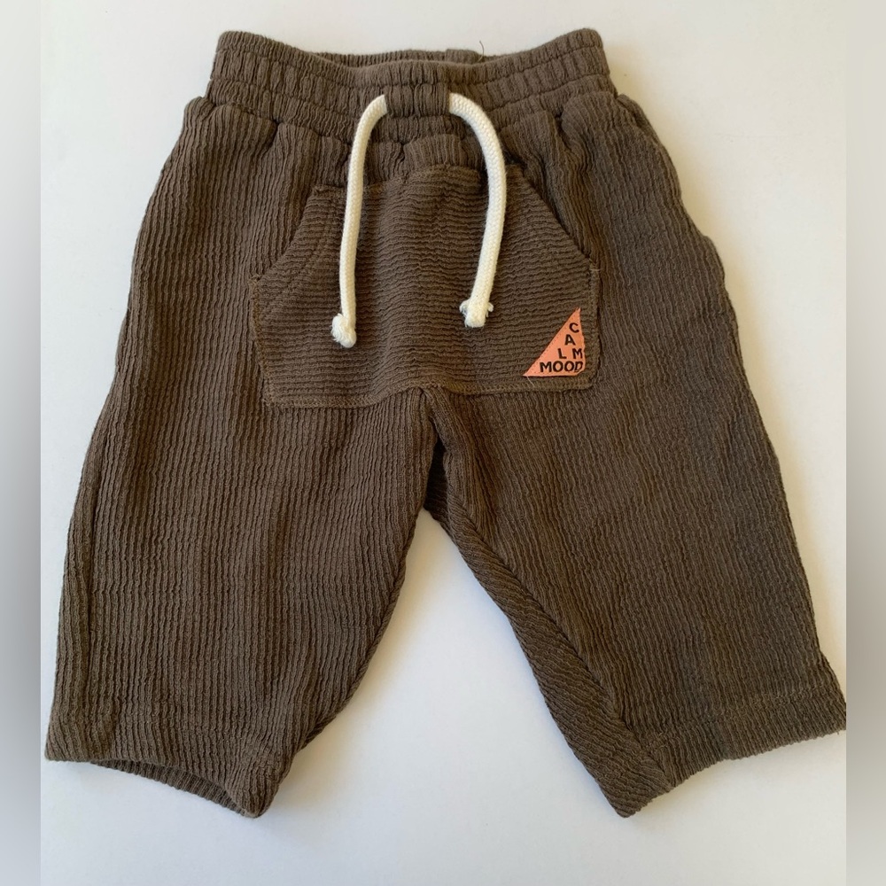 Zara Brown Corduroy Casual Shorts
